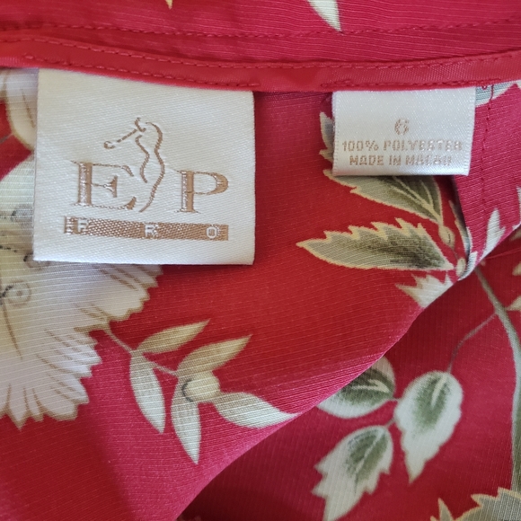 EP Pro Red Floral Golf Skort size 6 Chinoiserie - Picture 2 of 14